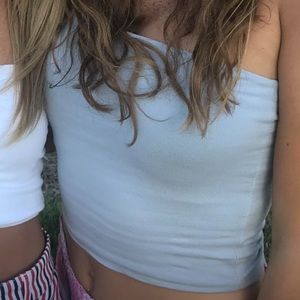 light blue brandy melville tube top!